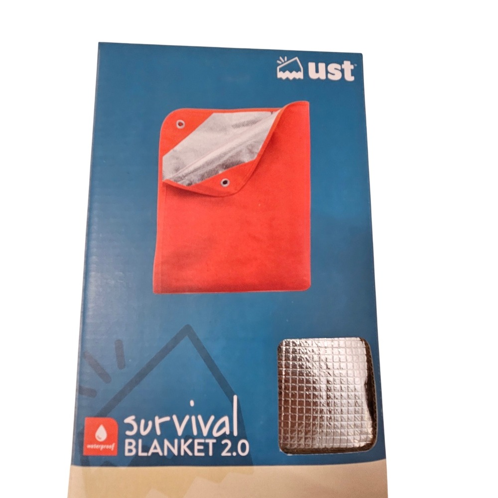ust NWT Survival Blanket 2.0 83x59 Orange Reflective Emergency Gear 1146788